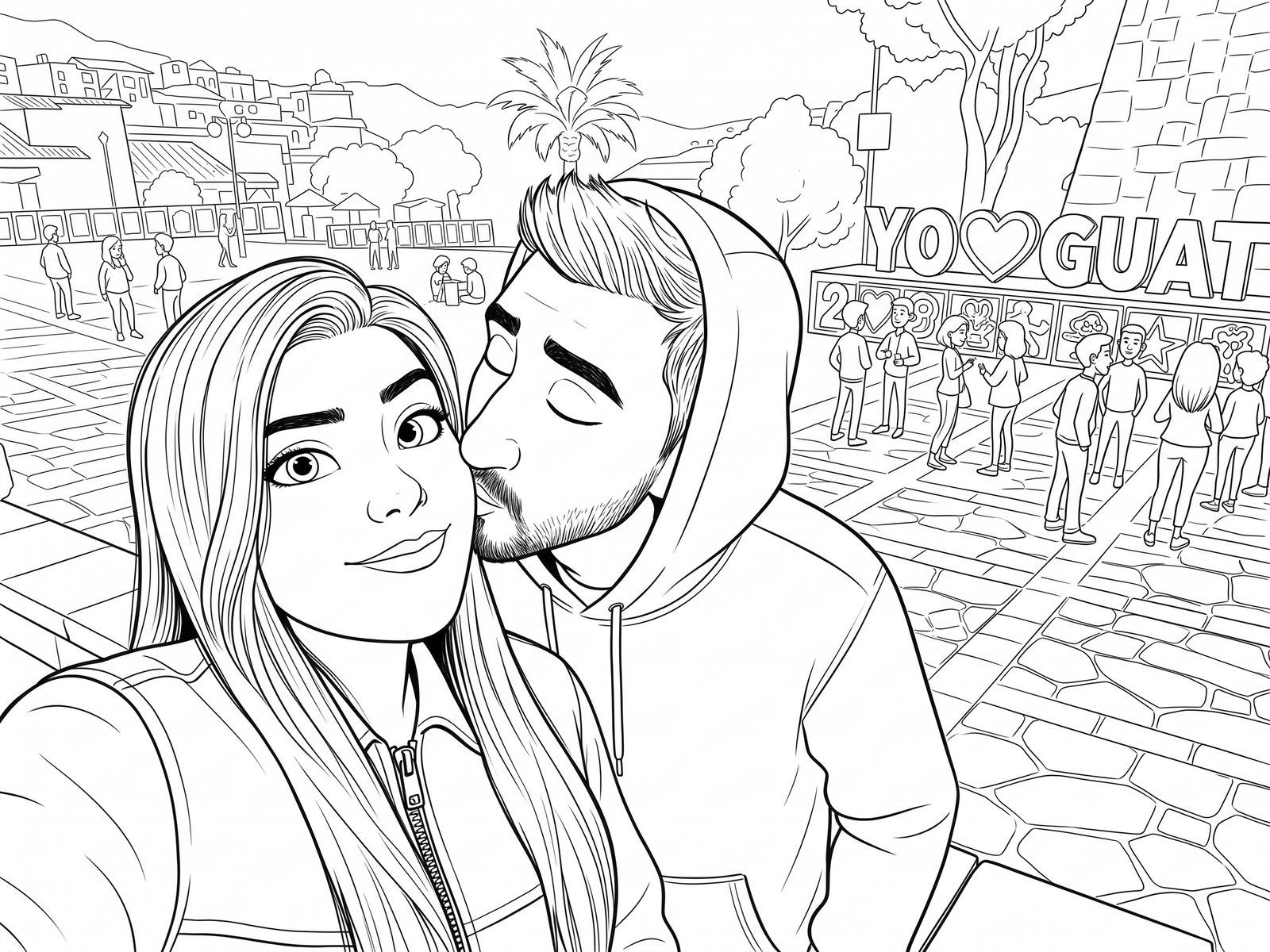 Ejemplo de dibujo en estilo animación 3D